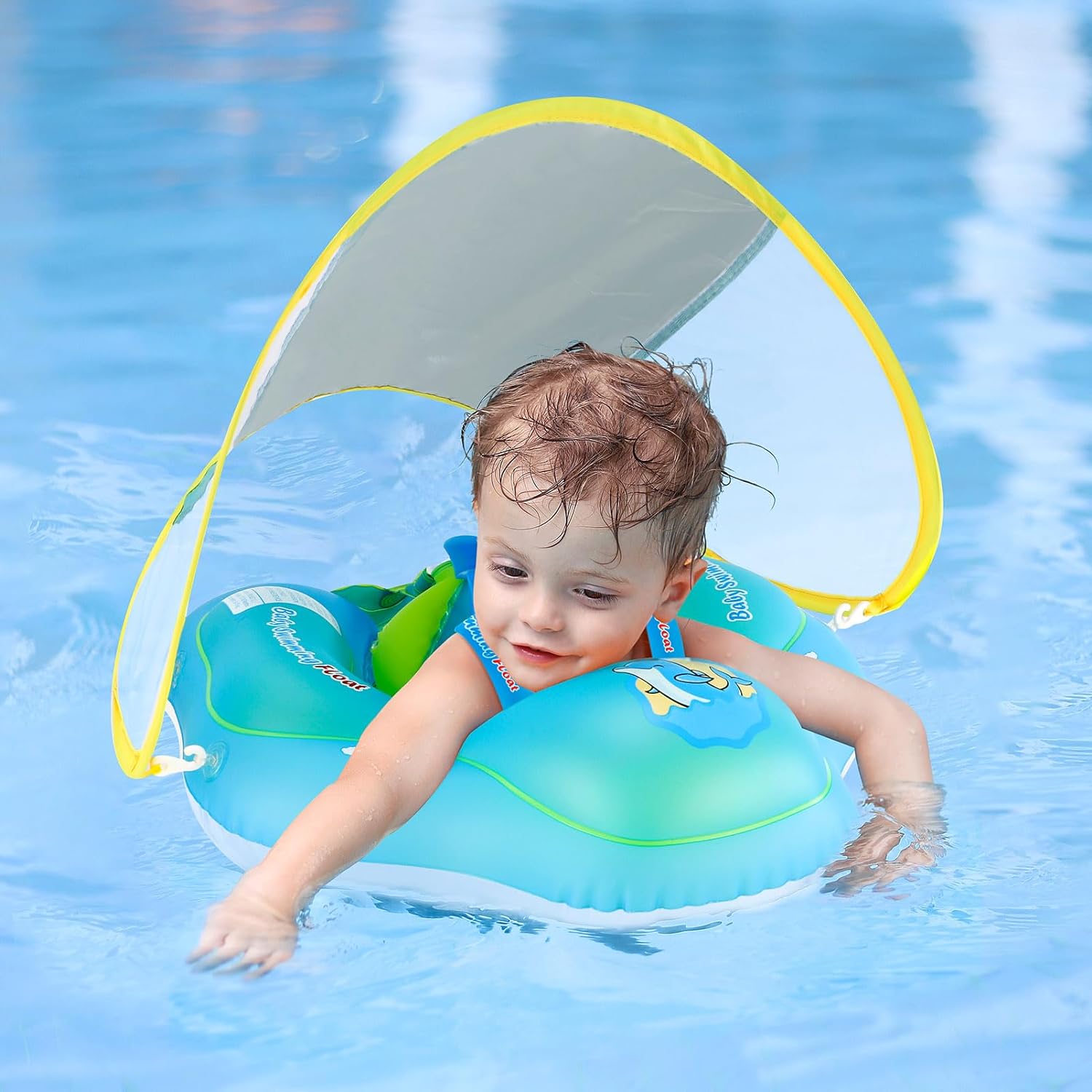 Bouée bébé | SWIMBOBO (Pare-soleil Offert) 3 à 36 Mois