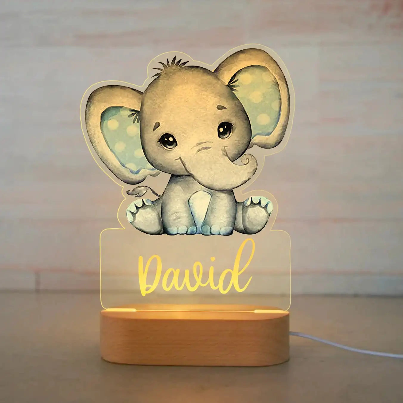 Veilleuse Animalamp - Prénom Personnalisable