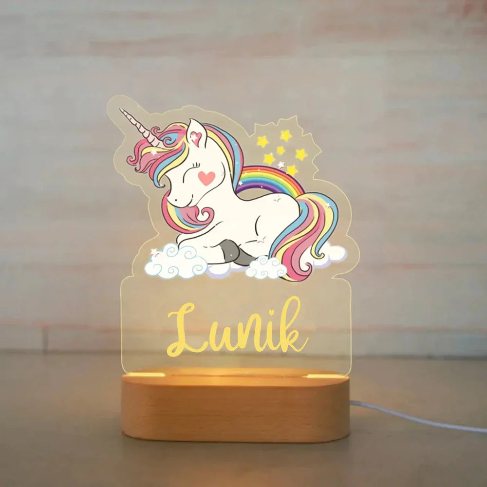 Veilleuse Animalamp - Prénom Personnalisable