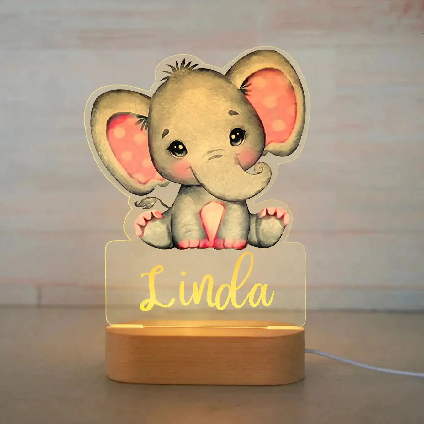 Veilleuse Animalamp - Prénom Personnalisable