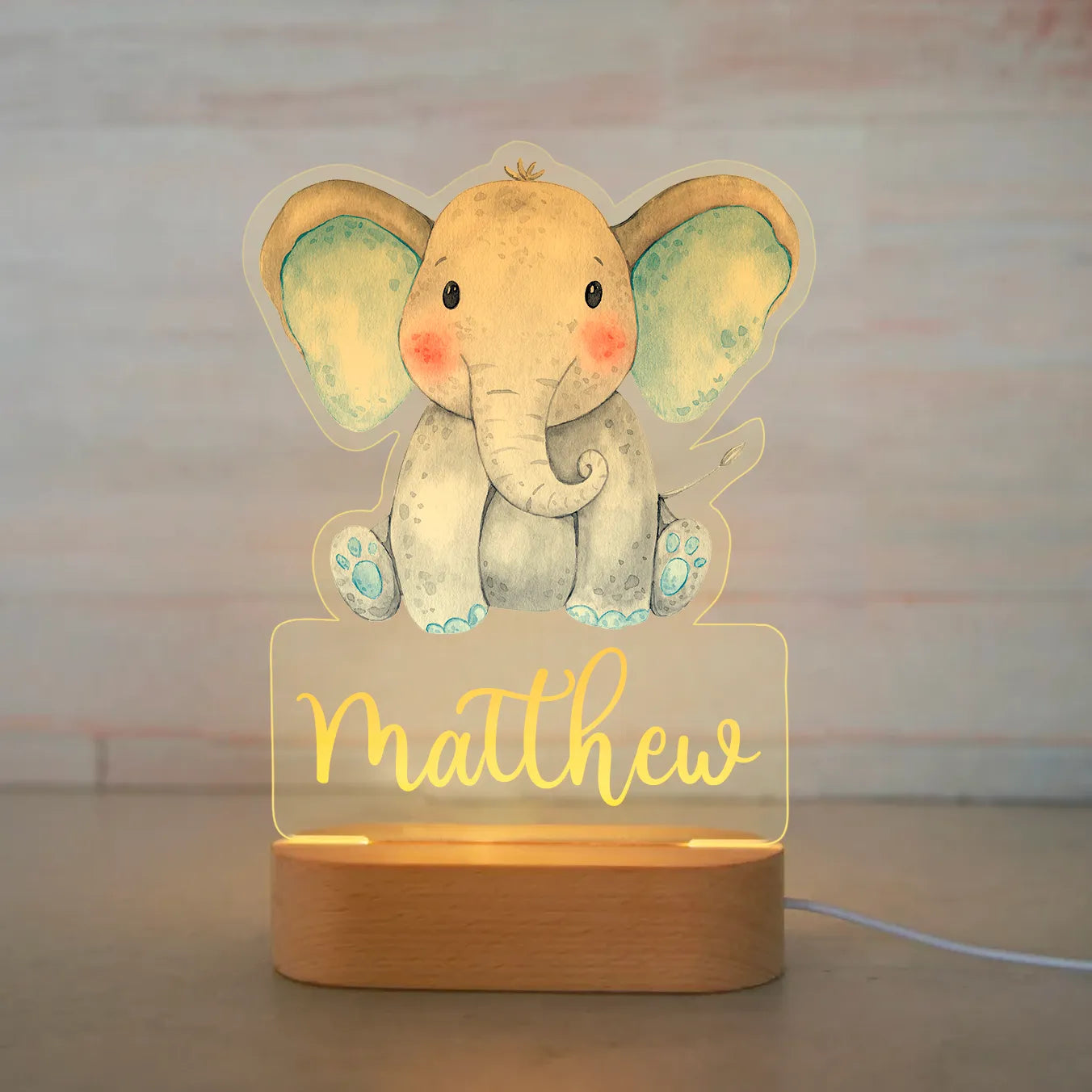 Veilleuse Animalamp - Prénom Personnalisable