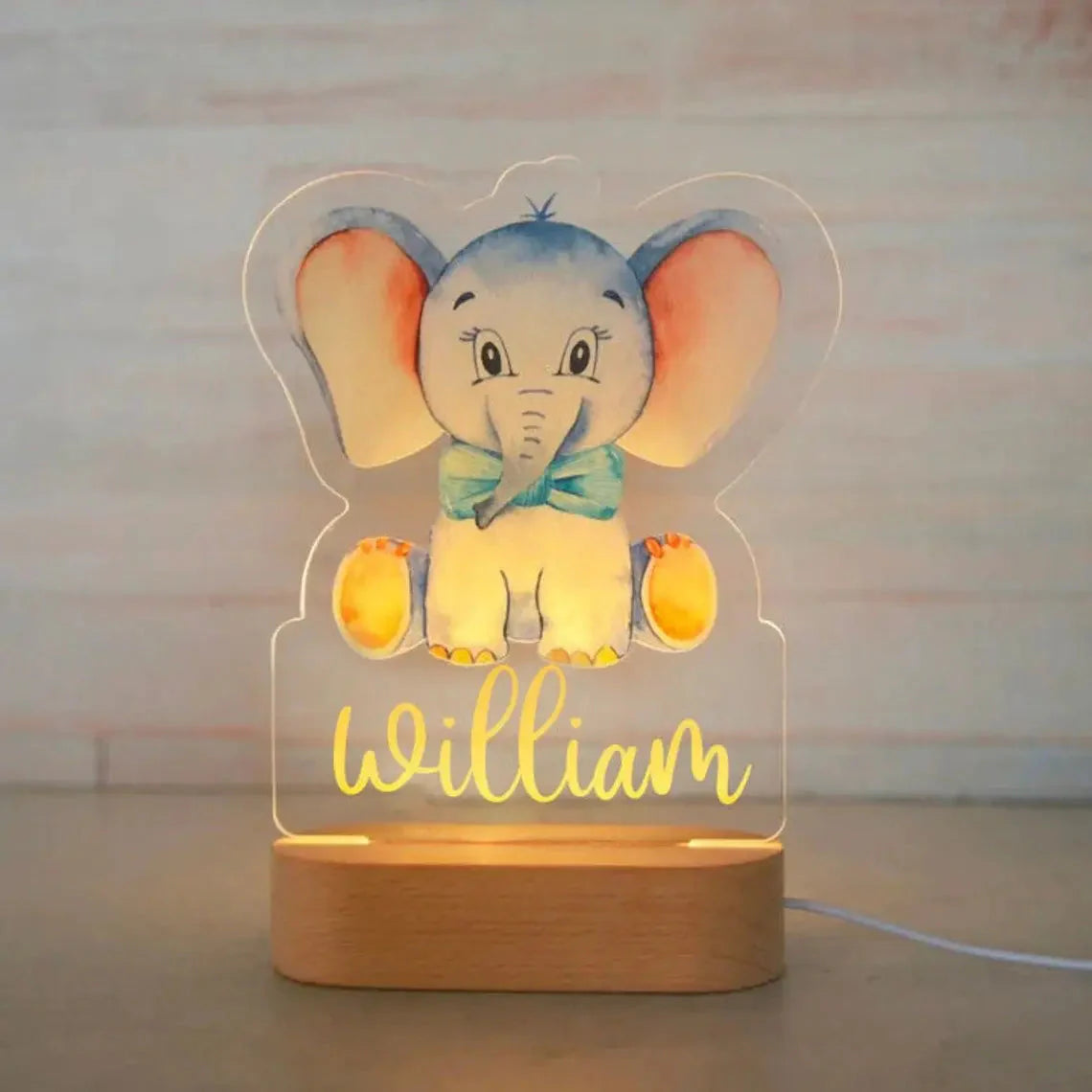 Veilleuse Animalamp - Prénom Personnalisable